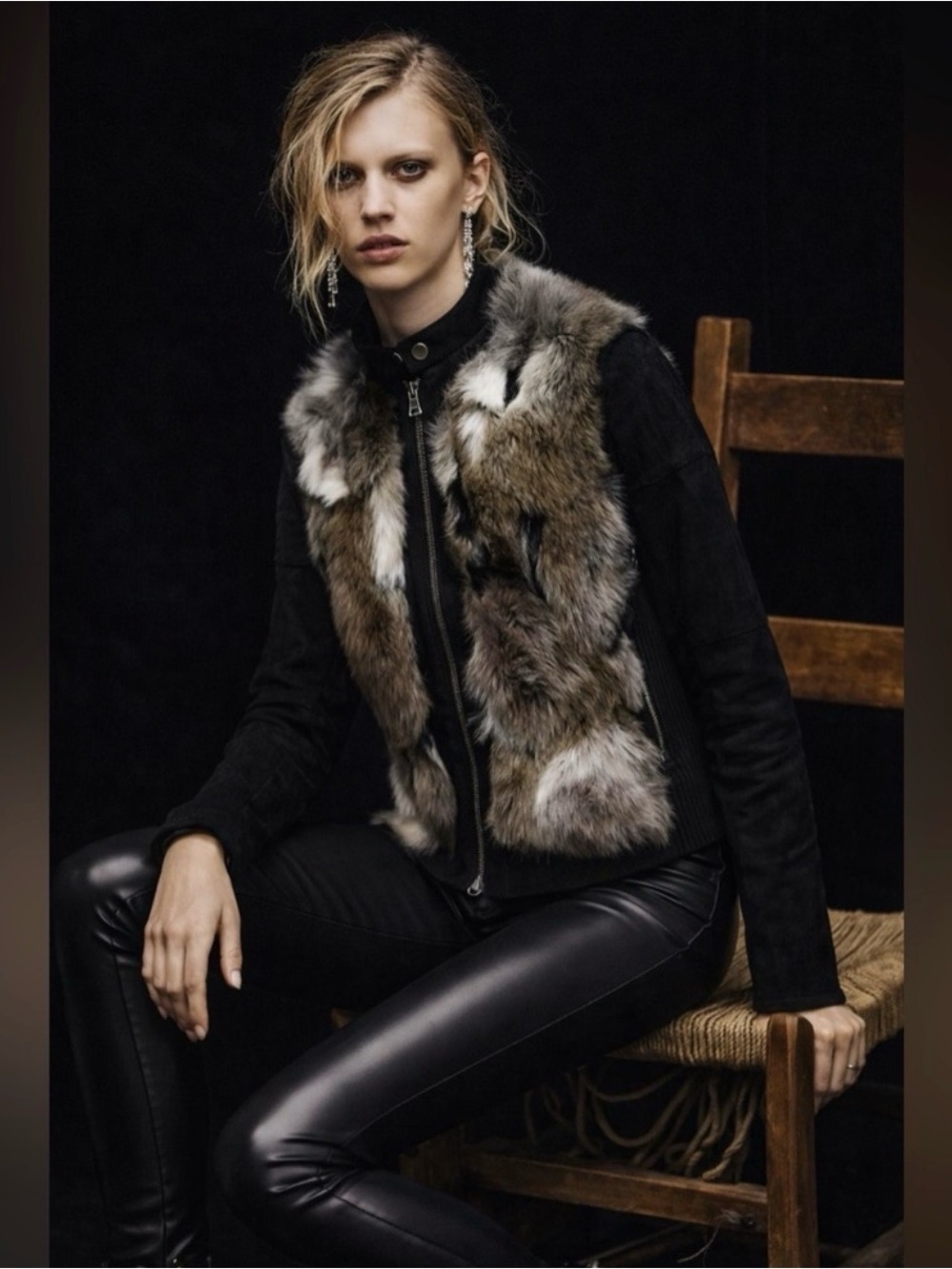 BCBGMAXAZRIA Dimitri Faux Fur Combo Jacket | Jackets & Coats